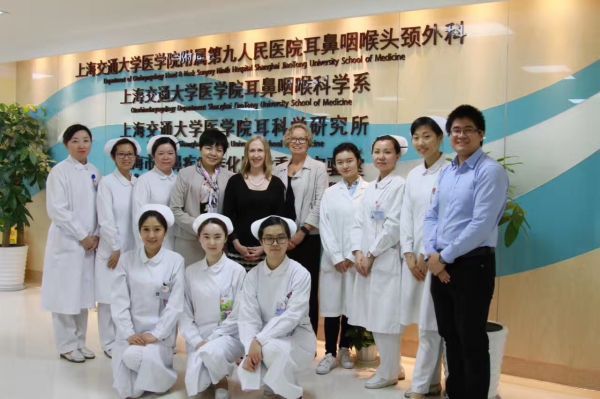 Professor Denise Harrison's visit to a Shanghai hospital