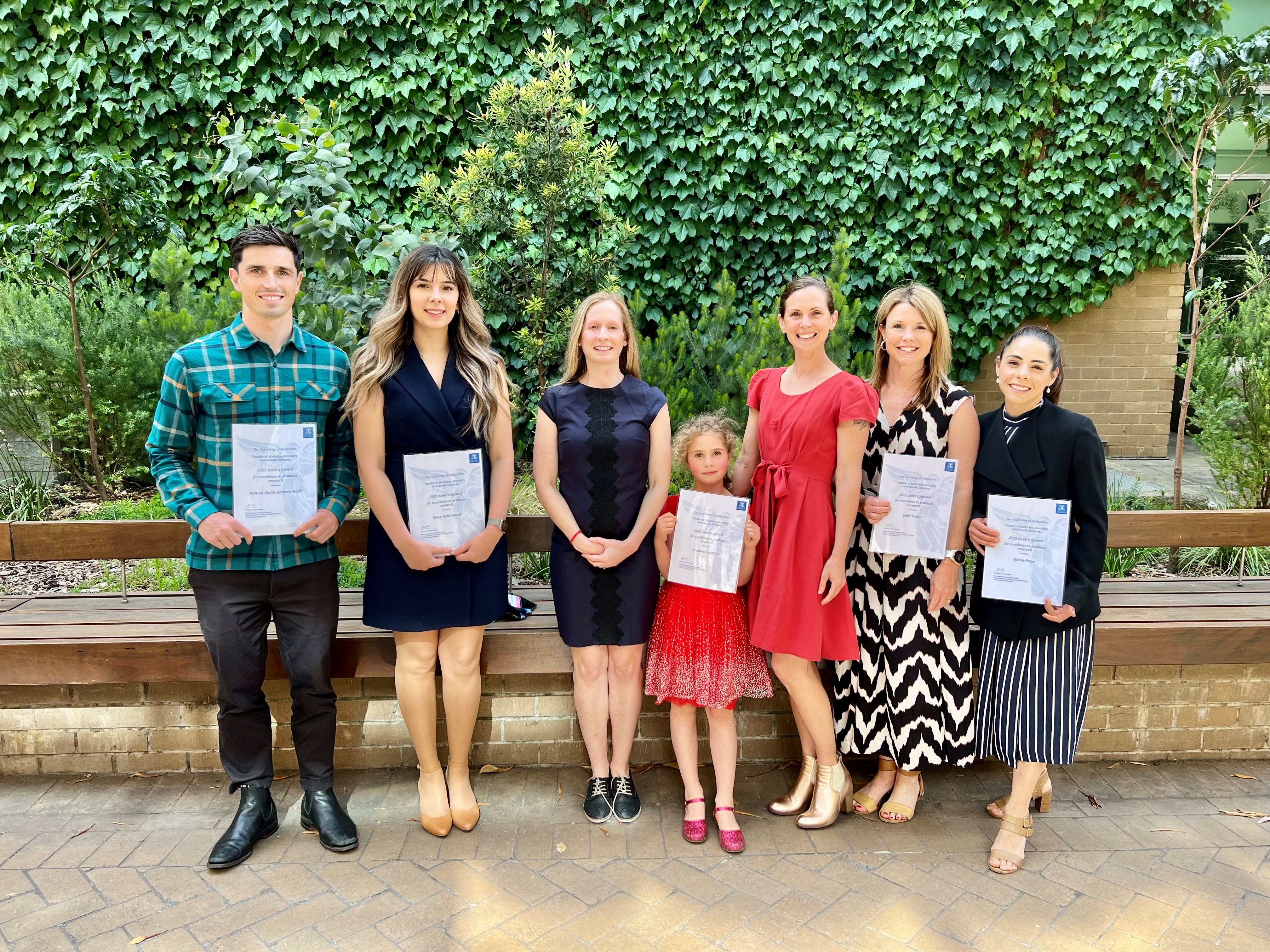 Award recipients Dean's award 2023
