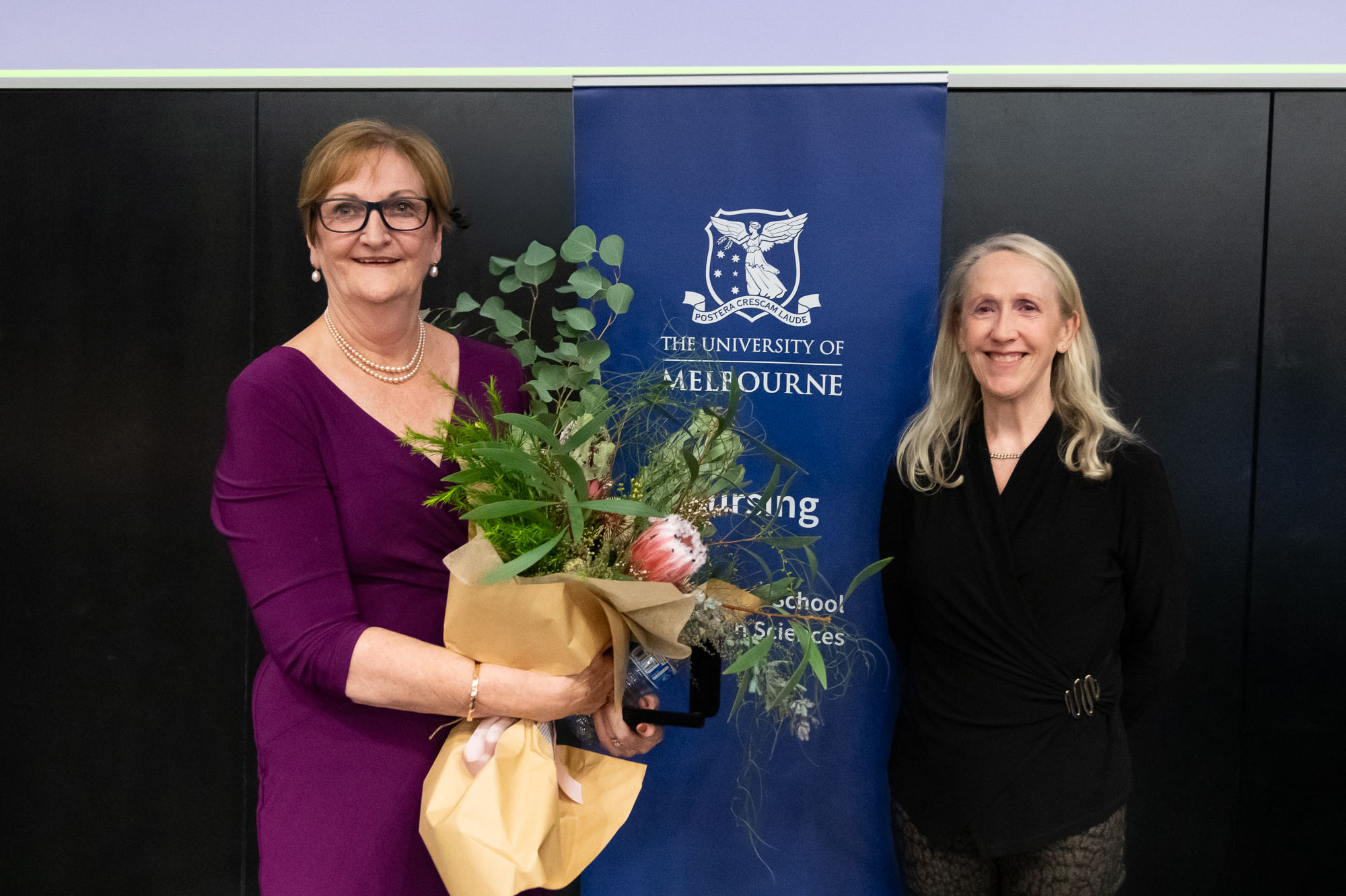 Photograph of Prof Sanchia Aranda and Prof Denise Harrison