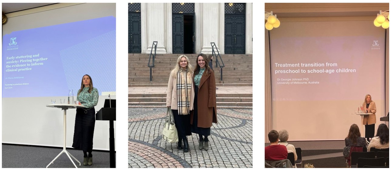 Elaina and Georgie at the EST seminar Norway 2024