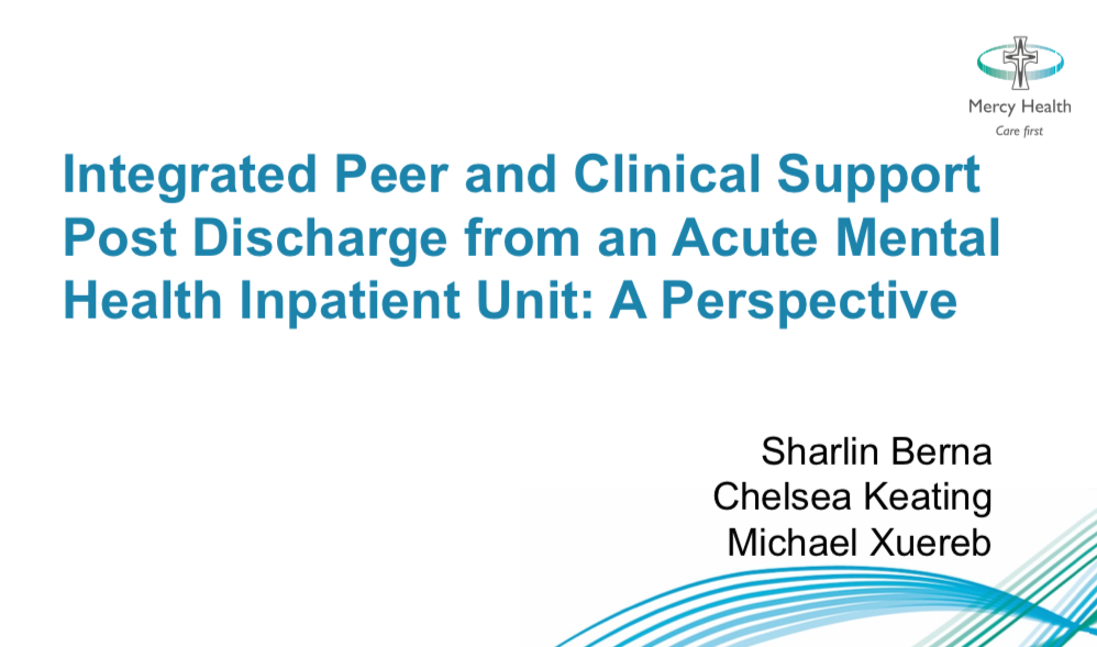 Peer & clinical support post discharge