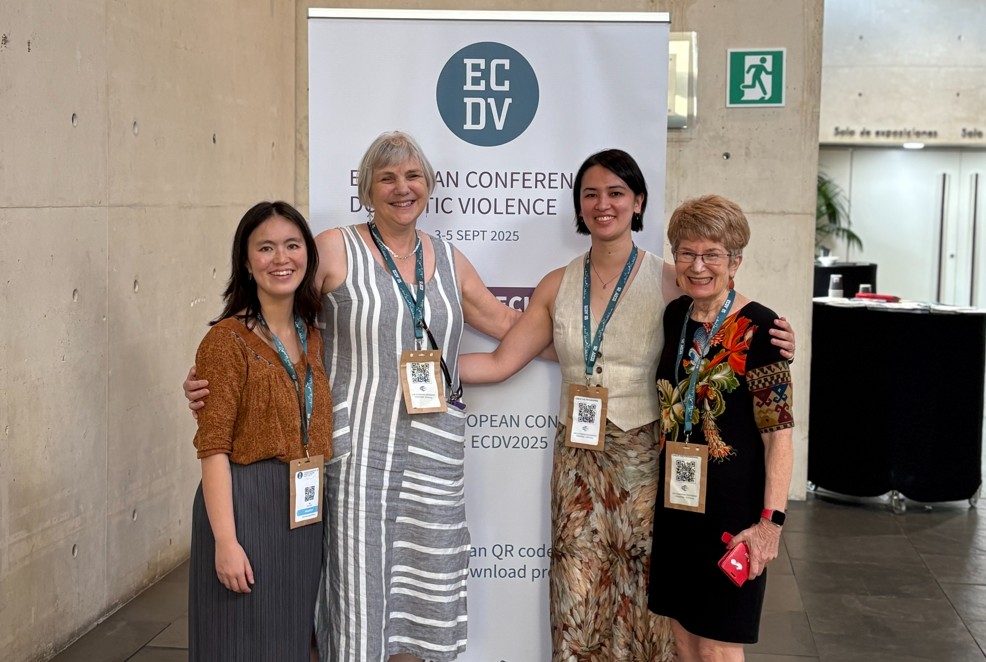 sw team at european domestic violence conference