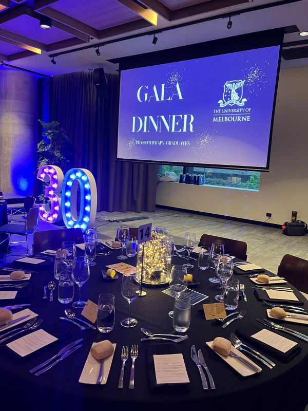 Image for Gala Dinner: Celebrating 30 years of Physiotherapy graduates