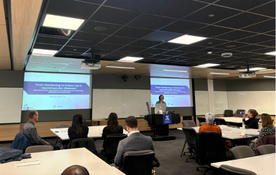 Invited speaker Dr Marieke Duiverman presenting her insights as a clinician- scientist