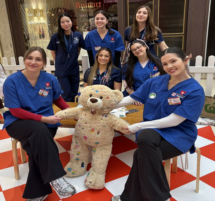 Nursing Students (and Teddy) at TBH Chadstone Event