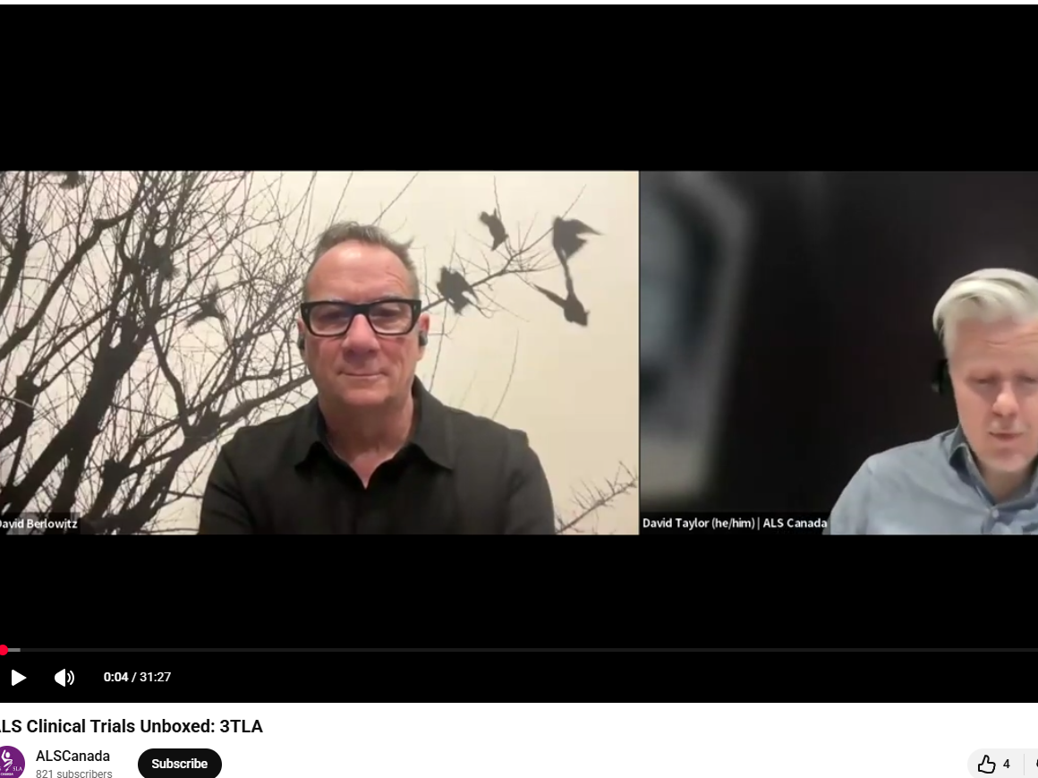 Image of David on ALS Canada Website