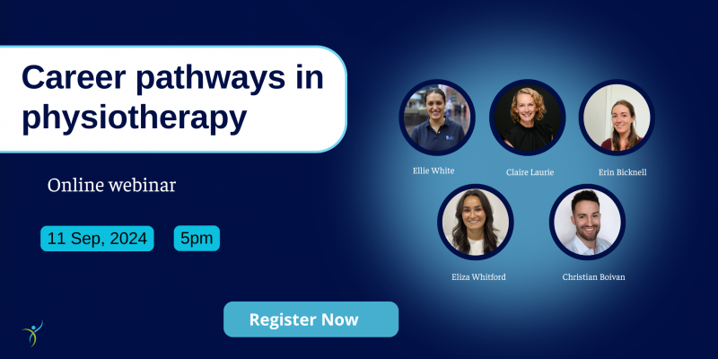 Image for Webinar: Career pathways in Physiotherapy